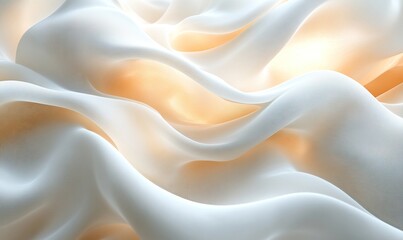 Obraz premium Abstract wavy texture background with warm golden light