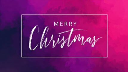 vibrant merry christmas background gradient fuchsia pink purple festive holiday season banner elegant typography design textured celebration cover modern graphic