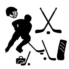 hockey player silhouette