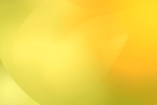 Generative AI smooth luminous yellow and green abstract flow.