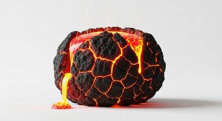 red ball on black background