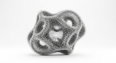 metal screws on white background