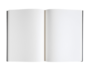 Opened book blank notebook copy space open diary text space