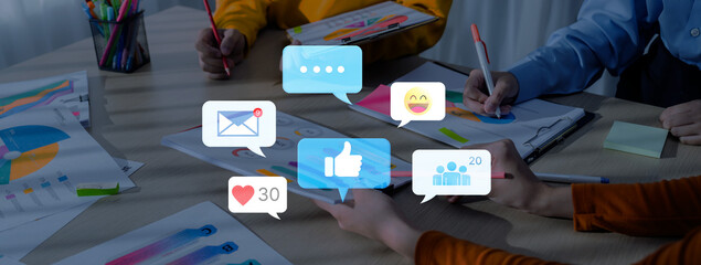 A collection of social media notifications representing user engagement. These alerts for likes, comments, and messages are key to online communication and community interaction. Fermion