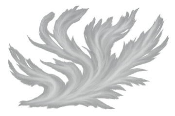 Obraz premium White feather plume floating with soft, light down. Concept of freedom, lightness and elegance. Transparent background