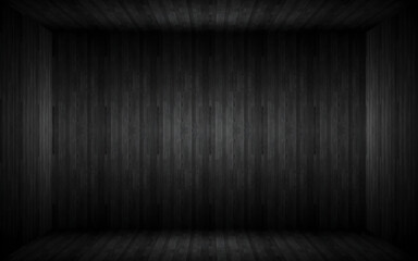 Elegantly understated dark wood room for impactful designs, ideal for product showcases or stylish presentations with a classic, refined aesthetic