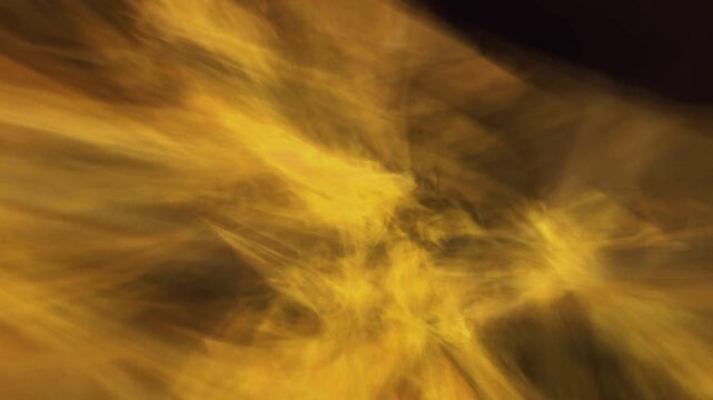 Motion through abstract gold colored digital art background footage
