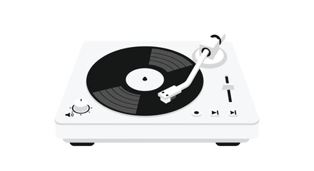 Groovy turntable playing vinyl record for music lovers, perfect for retro vibes and audio enthusiasts seeking vintage sound experiences