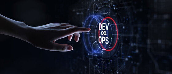 DevOps Concept: Integrating Development and Operations for Enhanced Software Delivery.