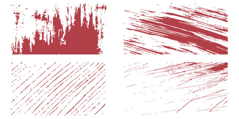 Red ink splash grunge texture pattern vector illustration design backdrop.  grunge pattern, blood, frame, splat, splatter, card, banner, watercolor, christmas