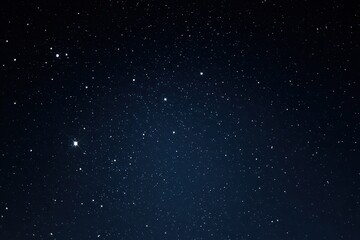 Obraz premium Dark Blue Night Sky Background with Countless White And Blue Sparkling Stars Abstract Astronomy Concept