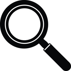 Black Magnifying Glass Search Icon