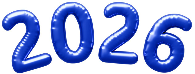 3D画像_風船_2026_青