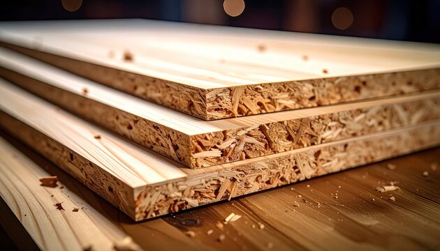 Close-up of chipboard