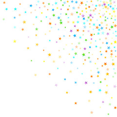 confetti on white background