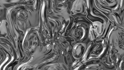 silver chrome liquid metal forms abstract waves and ripples. This sleek animation creates a modern, metallic effect. Perfect for luxury themes, tech visuals, wavy shapes resembling liquid metal 4k - Powered by Adobe