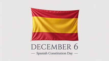 Obraz premium Spain's Constitution Day: Graphic Illustration of Flag and Holiday Celebration of Nationhood.
