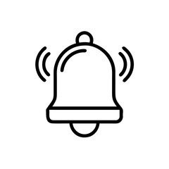 Obraz premium illustration of a bell with red ribbon
