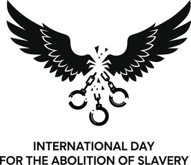 Vector art of an International Day for the Abolition of Slavery