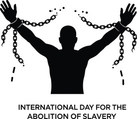 Vector art of an International Day for the Abolition of Slavery symbol