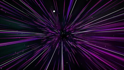 Warp speed through hyper space abstract background dynamic speed motion