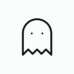Minimalist Ghost Outline Icon