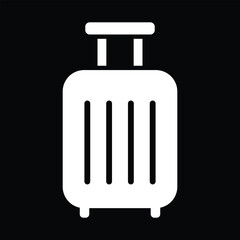 Rolling Travel Suitcase Icon for Business and Corporate Use