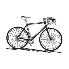 Bicycle Line Art Illustration Road Bike Cycling Sketch Vector Design