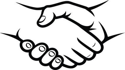 Handshake Symbol Outline business agreement