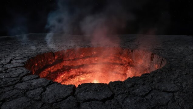 Infernal Abyss - A Fiery Gateway to the Unknown Depths. - Powered by Adobe