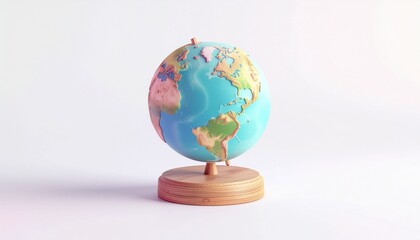 Explore the world with this vibrant globe, a charming decorative object for home or office, inspiring wanderlust and dreams of travel adventures now