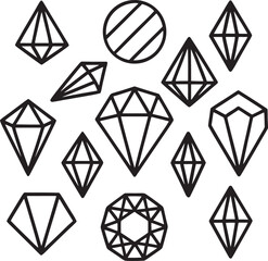 vector illustration of a diamond