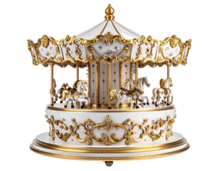 Elegant Vintage Decor, Transparent Background.