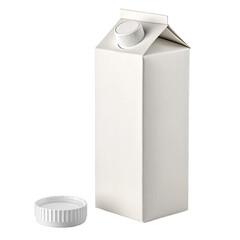 Fresh milk carton mockup, dairy product packaging