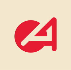 Letter A Monogram Minimalist Logo