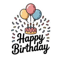 birthday card with cake