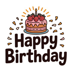 birthday cake with candles