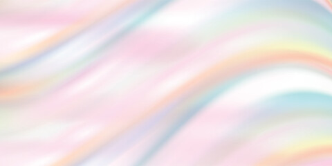 Holographic gradient neon vector illustration. Fashionable pastel rainbow unicorn background. Hologram colors liquid background. Translucent gradient neon holographic backdrop shimmer print. © AMERA AINUN MAHYA