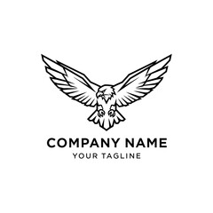Elegant Eagle Logo Design for Company Branding.