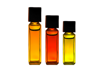 Three,bottles,square,glass,liquid,fragrance,perfume,cologne,colorful,essence,