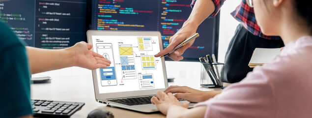 UX UI design process for brisk mobile application and website . Creative prototype of wireframe for professional app developer .