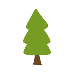 Fototapeta premium Pine tree vector, spruce tree vector image, pine tree clip art, pine tree icon, isolated on white background