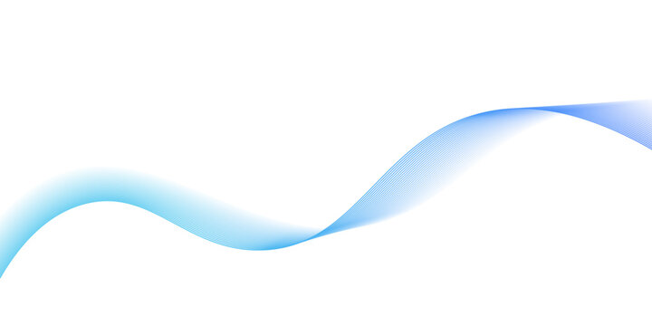 blue wave gradient background minimalist looks simple background, blue wave line. blending line background, Modern technology background. Vector illustration. Abstract blue wave lines pattern on white