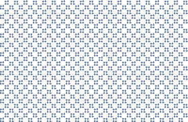 Geometric seamless pattern with abstract mini blue circuit link square on white background. Vector illustration, for shirt cloth cover decoration textile wallpaper all over print