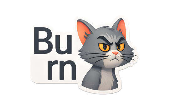 black cat with a white background