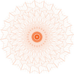 Symmetrical Black Abstract Tribal Square Swirl Tattoo Vector