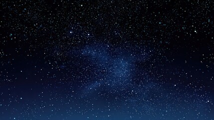 Obraz premium Vibrant Starry Night Sky with Deep Blue Hues and Scattered White Dots Abstract Space Background