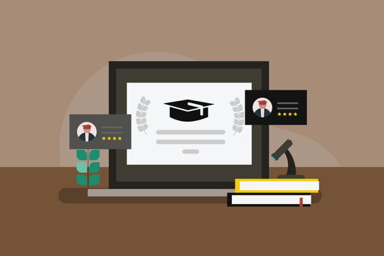 Students obtain graduation certificates online, after completing courses and passing competitive online examination.