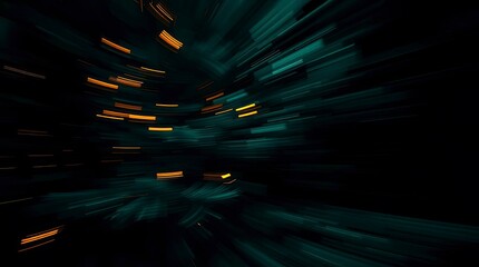 Dynamic Chiaroscuro Christmas Tree with Strong Contrasts and Motion Blur