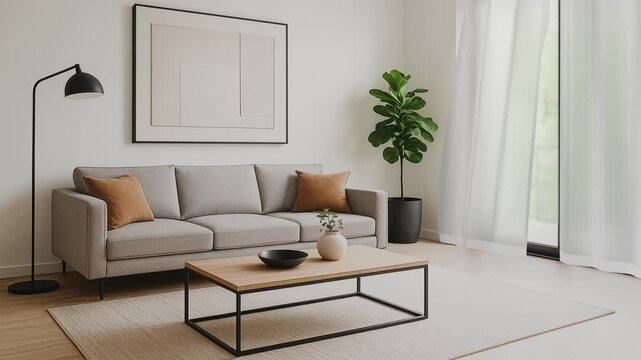 風が吹き込むリビング